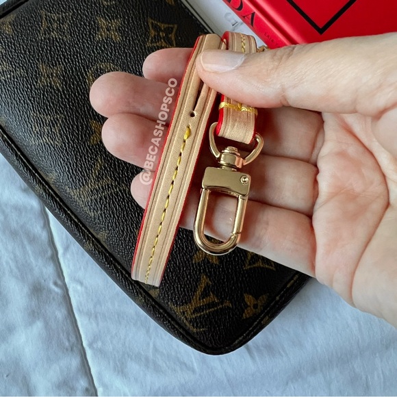 Single Buckle Genuine Vachetta Wristlet Strap Replacement/ Extension 15” Long - Picture 7 of 7